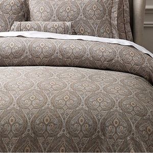 restoration hardware italian cypress paisley king duvet and 2 king shams